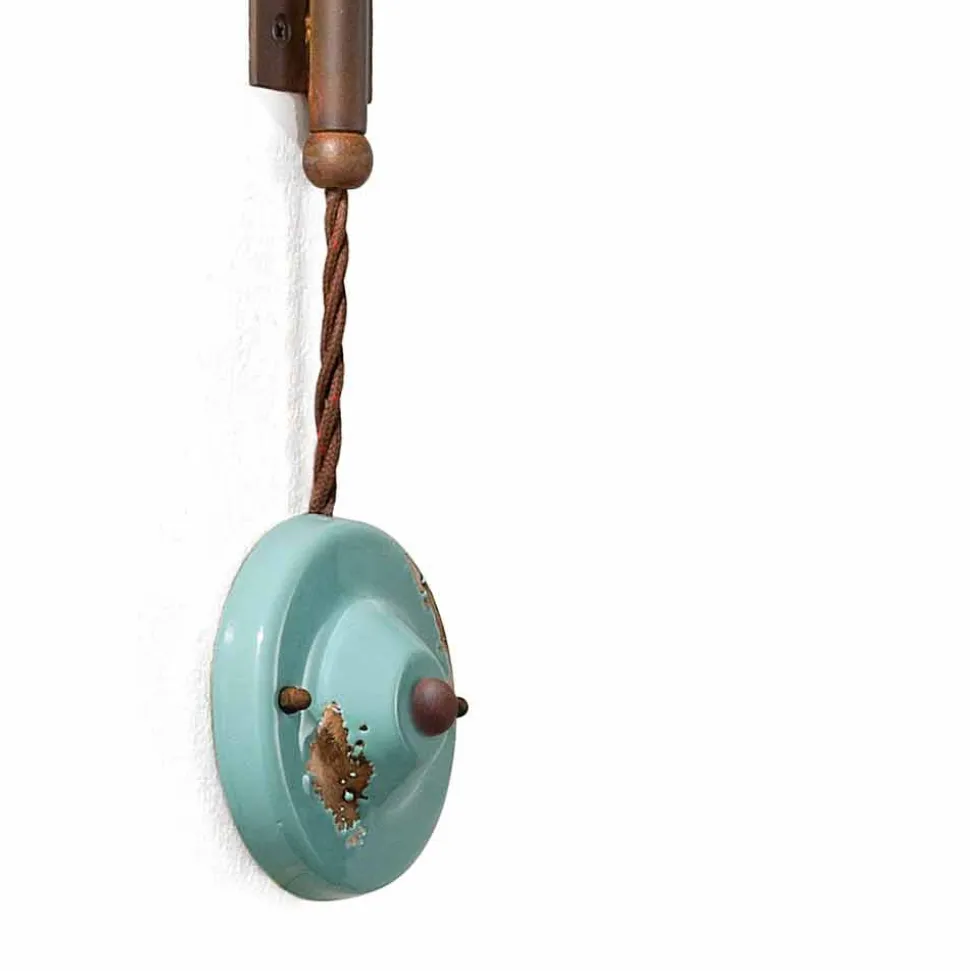 Lampada a sospensione con braccio direzionabile stile country Sally