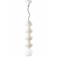 Lampada a Sospensione con 4 Elementi in Ceramica e Vetro Made in Italy - Copacabana