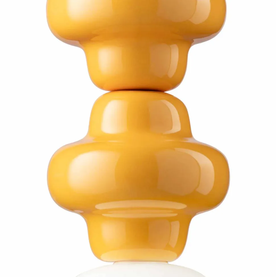 Lampada a Sospensione con 4 Elementi in Ceramica e Vetro Made in Italy - Copacabana