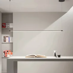 Lampada a Sospensione con Luce LED e Cavetti Regolabili in Lunghezza - Arancio