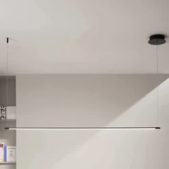 Lampada a Sospensione con Luce LED e Cavetti Regolabili in Lunghezza - Arancio