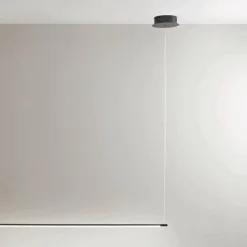 Lampada a Sospensione con Luce LED e Cavetti Regolabili in Lunghezza - Arancio