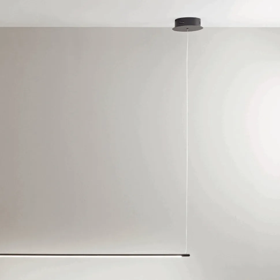 Lampada a Sospensione con Luce LED e Cavetti Regolabili in Lunghezza - Arancio
