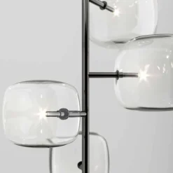 Lampada a Sospensione con Struttura in Metallo Lucido Made in Italy - Donatina
