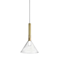 Lampada a Sospensione con Vetro in Varie Forme Made in Italy - Sintonia