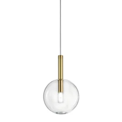 Lampada a Sospensione con Vetro in Varie Forme Made in Italy - Sintonia
