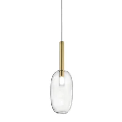 Lampada a Sospensione con Vetro in Varie Forme Made in Italy - Sintonia