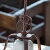 Lampada a sospensione country in ceramica e metallo Sara Ferroluce