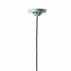 Lampada a sospensione country in ceramica e metallo Sara Ferroluce