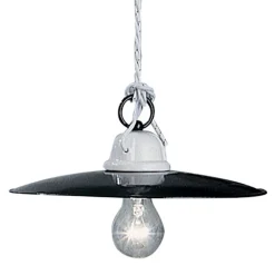 Lampada a sospensione design rustico ceramica Ferroluce Potenza