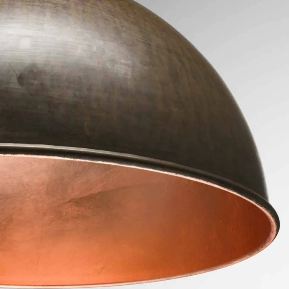 Lampada a sospensione design rustico Ø60 cm Galileo Il Fanale, made in Italy