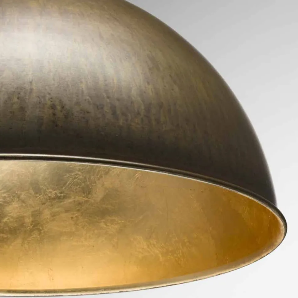 Lampada a sospensione design rustico Ø60 cm Galileo Il Fanale, made in Italy