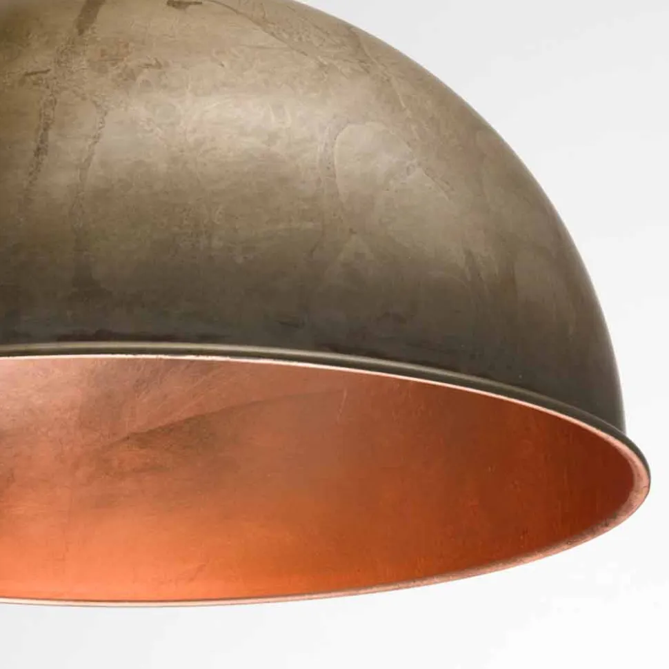 Lampada a sospensione design rustico Ø60 cm Galileo Il Fanale, made in Italy