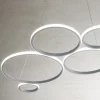 Lampada a Sospensione Design per Soggiorno in Metallo Argento o Oro - Olimpo