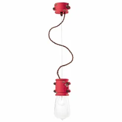 Lampada a sospensione di design urbano artigianale Edith Ferroluce