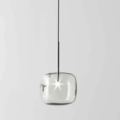 Lampada a Sospensione di Design in Metallo e Vetro Made in Italy - Donatina