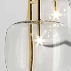 Lampada a Sospensione di Design in Metallo e Vetro Made in Italy - Donatina