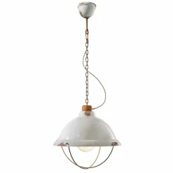 Lampada a sospensione di design industriale artigianale Clara
