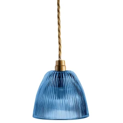 Lampada a Sospensione di Design in Vetro Veneziano Made in Italy - Zaffiro