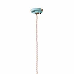 Lampada a sospensione in ceramica e metallo country Emily Ferroluce
