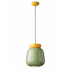 Lampada a Sospensione in Ceramica e Vetro Made in Italy - Corcovado