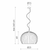 Lampada a Sospensione in Ceramica Bianca Lucida Design in 4 Forme - Oasi