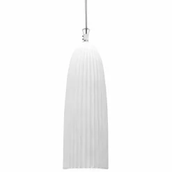 Lampada a Sospensione in Ceramica Bianca Lucida Design in 4 Forme - Oasi
