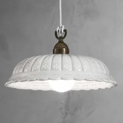 Lampada a sospensione in ceramica Ø32 Anita Il Fanale