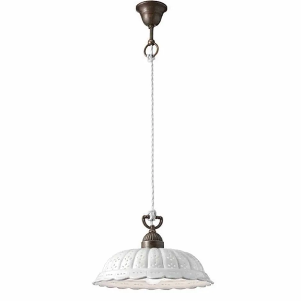 Lampada a sospensione in ceramica Ø32 Anita Il Fanale