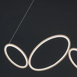 Lampada a Sospensione in Metallo Finitura Oro con LED Dimmerabile - Raiss