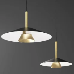 Lampada a Sospensione in Metallo di Diverse Finiture - Mira