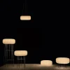 Lampada a Sospensione in Polietilene Color Alabastro Made in Italy - Disco