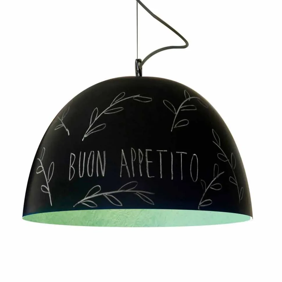 Lampada a sospensione in resina In-es.artdesign H2o Lavagna moderna