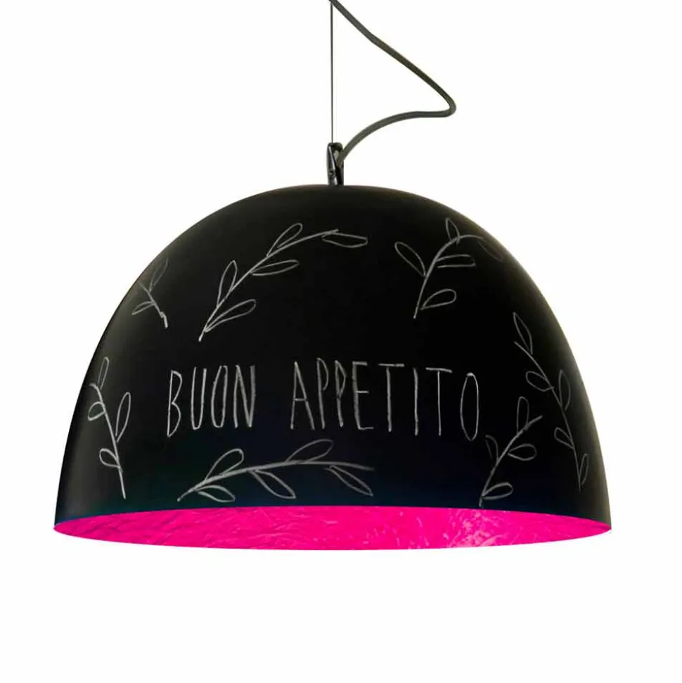 Lampada a sospensione in resina In-es.artdesign H2o Lavagna moderna