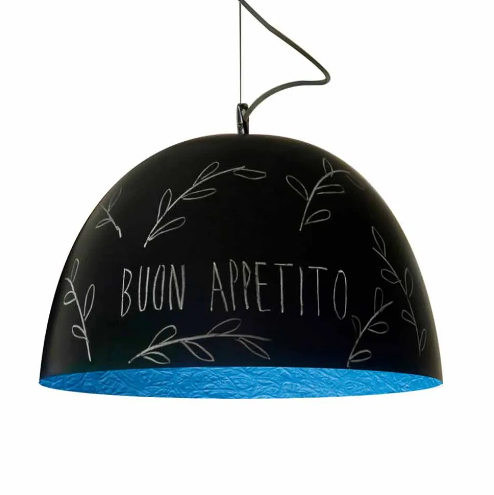 Lampada a sospensione in resina In-es.artdesign H2o Lavagna moderna