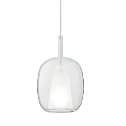 Lampada a Sospensione in Vetro Satinato e Colorato Made in Italy - Trilly