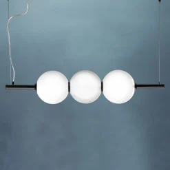 Lampada a Sospensione in Vetro di Venezia Soffiato a Mano 95 cm - Jupiter