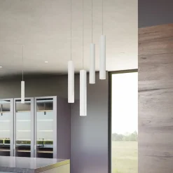 Lampada a Sospensione Led da Incasso in Alluminio Bianco o Nero - Rebolla