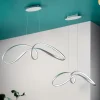 Lampada a Sospensione Led in Metallo Argento, 2 Misure Design Moderno - Lumino