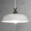 Lampada a sospensione liberty in ceramica Ø42 Anita Il Fanale
