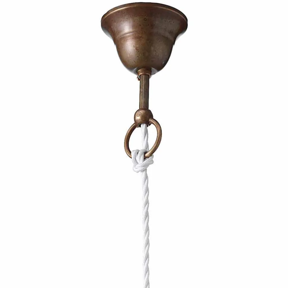 Lampada a sospensione liberty in ceramica Ø22 Anita Il Fanale, made in Italy