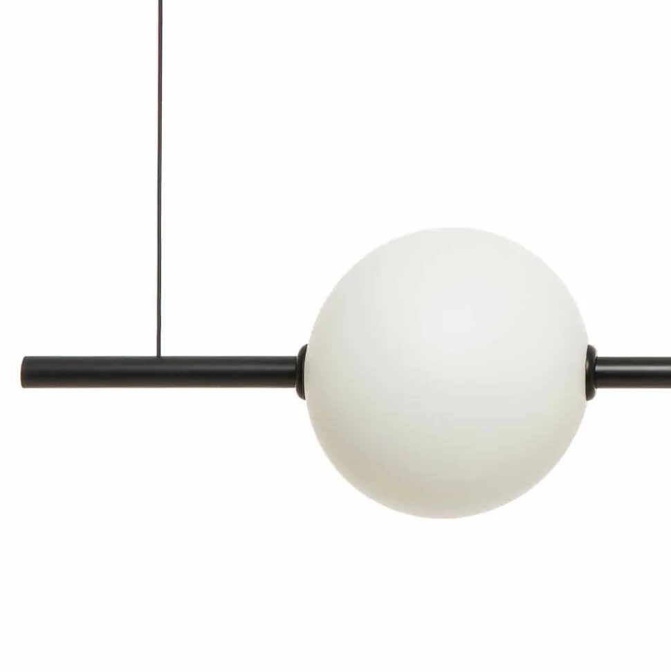 Lampada a Sospensione 3 Luci in Ottone e Vetro 2 Finiture - Alma by Il Fanale