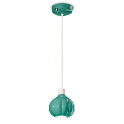 Lampada a Sospensione Moderna in Ceramica Colorata Made in Italy - Afoxe