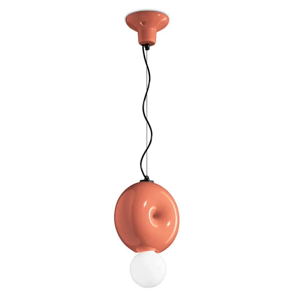 Lampada a Sospensione Rotonda in Ceramica Made in Italy - Bumbum