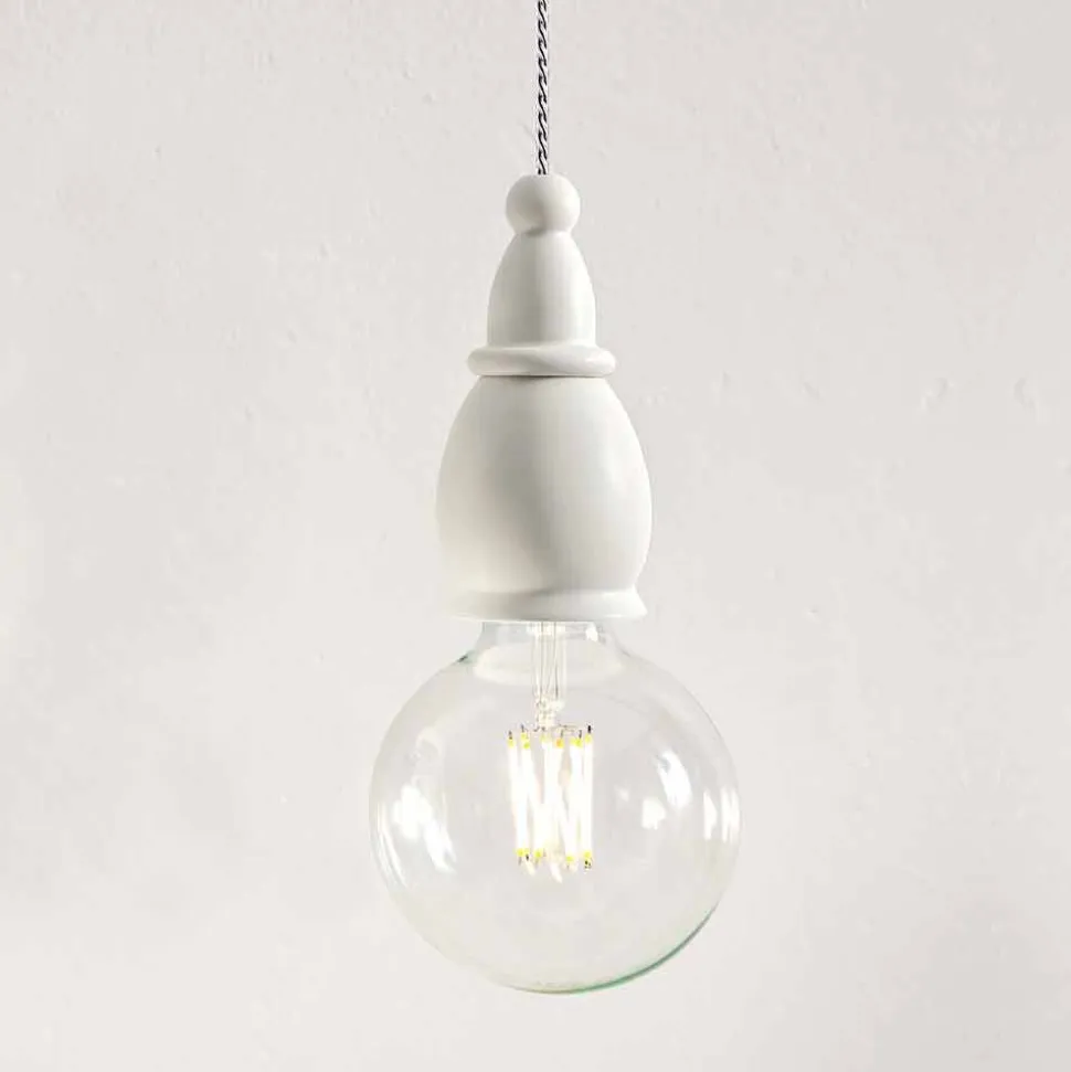 Lampada a Sospensione Shabby in Ceramica Made in Italy – Fate by Aldo Bernardi