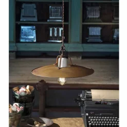 Lampada a sospensione stile industriale artigianale Ferroluce