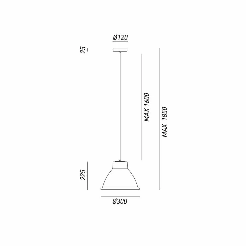 Lampada a sospensione stile industriale Loft Piccola Il Fanale