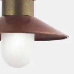 Lampada a Sospensione Vintage in Ottone e Rame con Catena - Borgo by Il Fanale