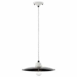 Lampada a sospensione vintage rivisitato in ceramica Kelly Ferroluce