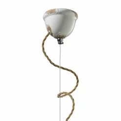 Lampada a sospensione vintage artigianale Ferroluce